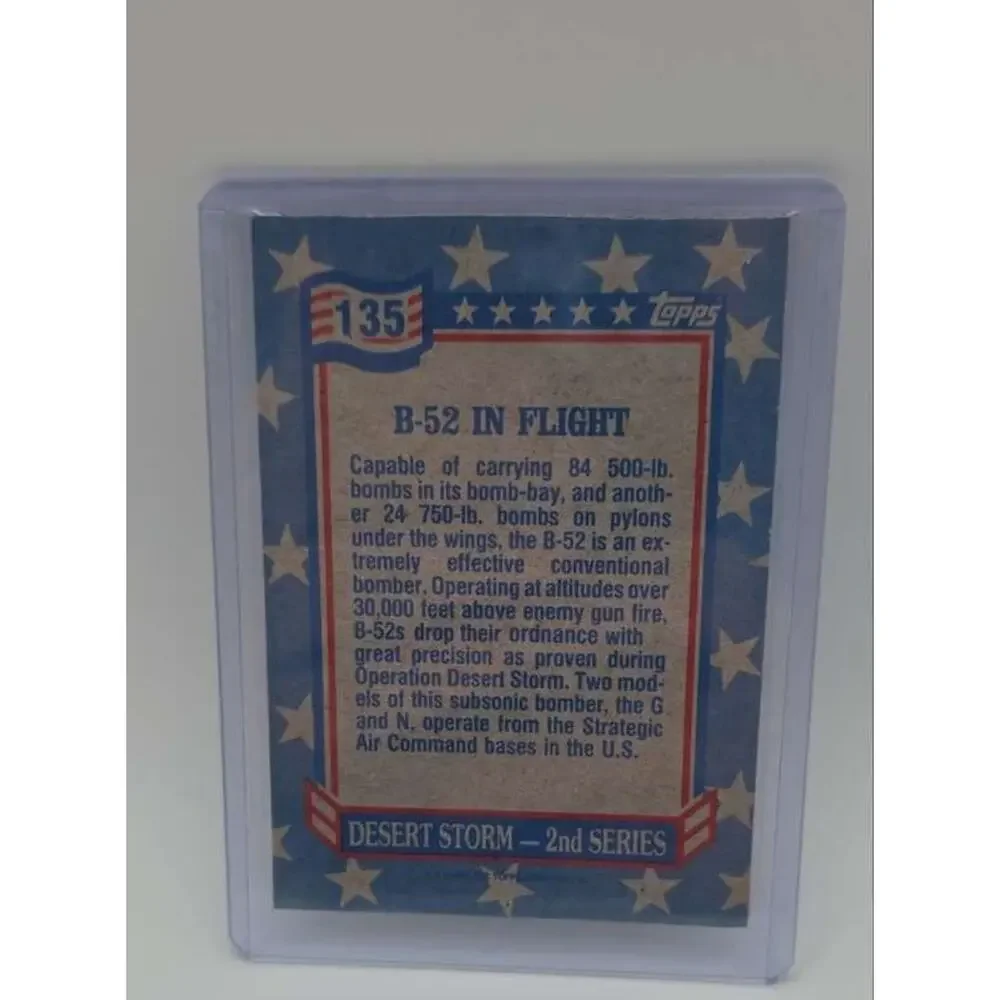 1991 Topps Desert Storm #135 B-52 in Formation Card